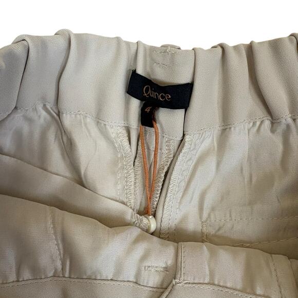 NWT Quince Khaki Pleated Shorts 4 - Picture 5 of 5